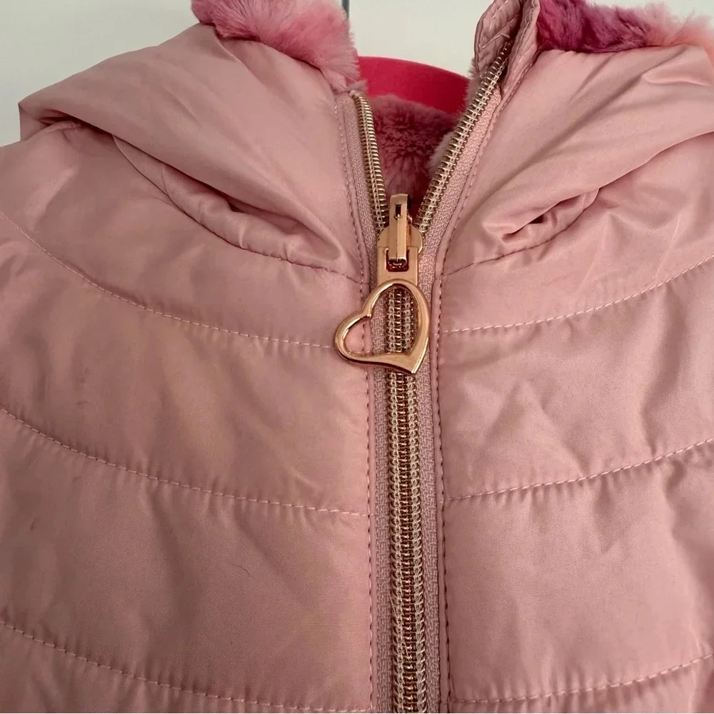 Pacific Trail girls Quilted reversible jacket in pink New With Tags size:S (7/8)